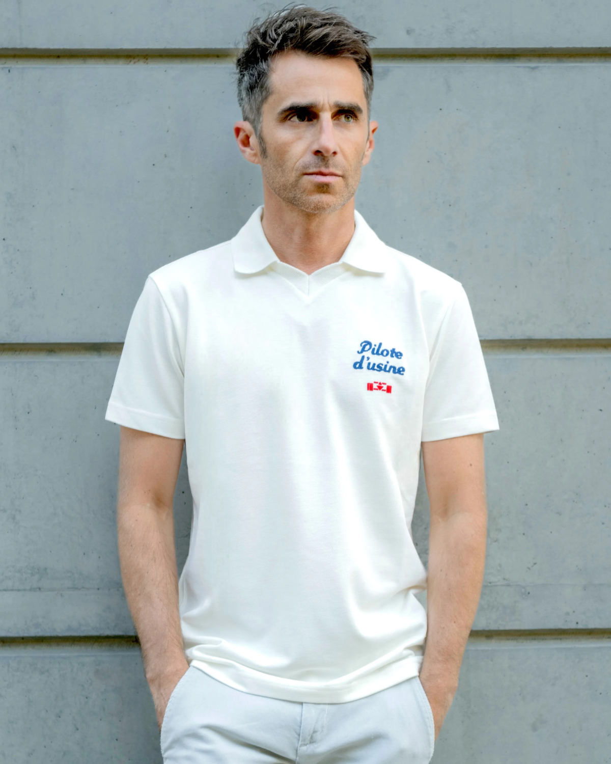 Pilote d'usine vintage t-shirt - 8JS