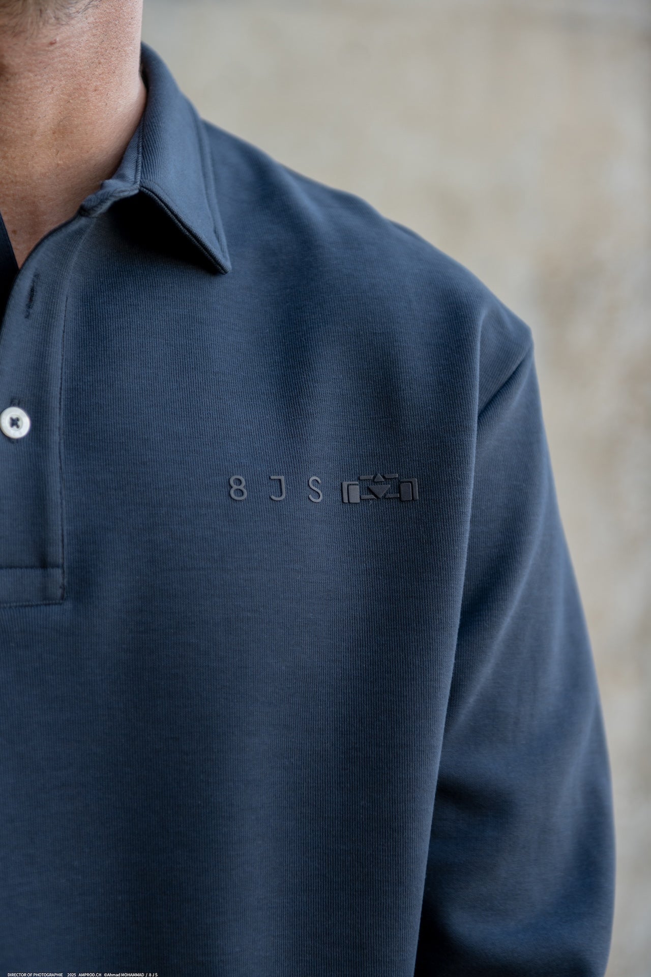 Rugby-Inspired Polo Sweatshirt - 8JS