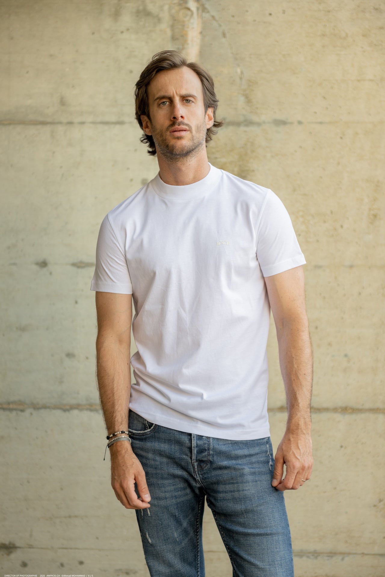 Mock Neck T-shirt - 8JS