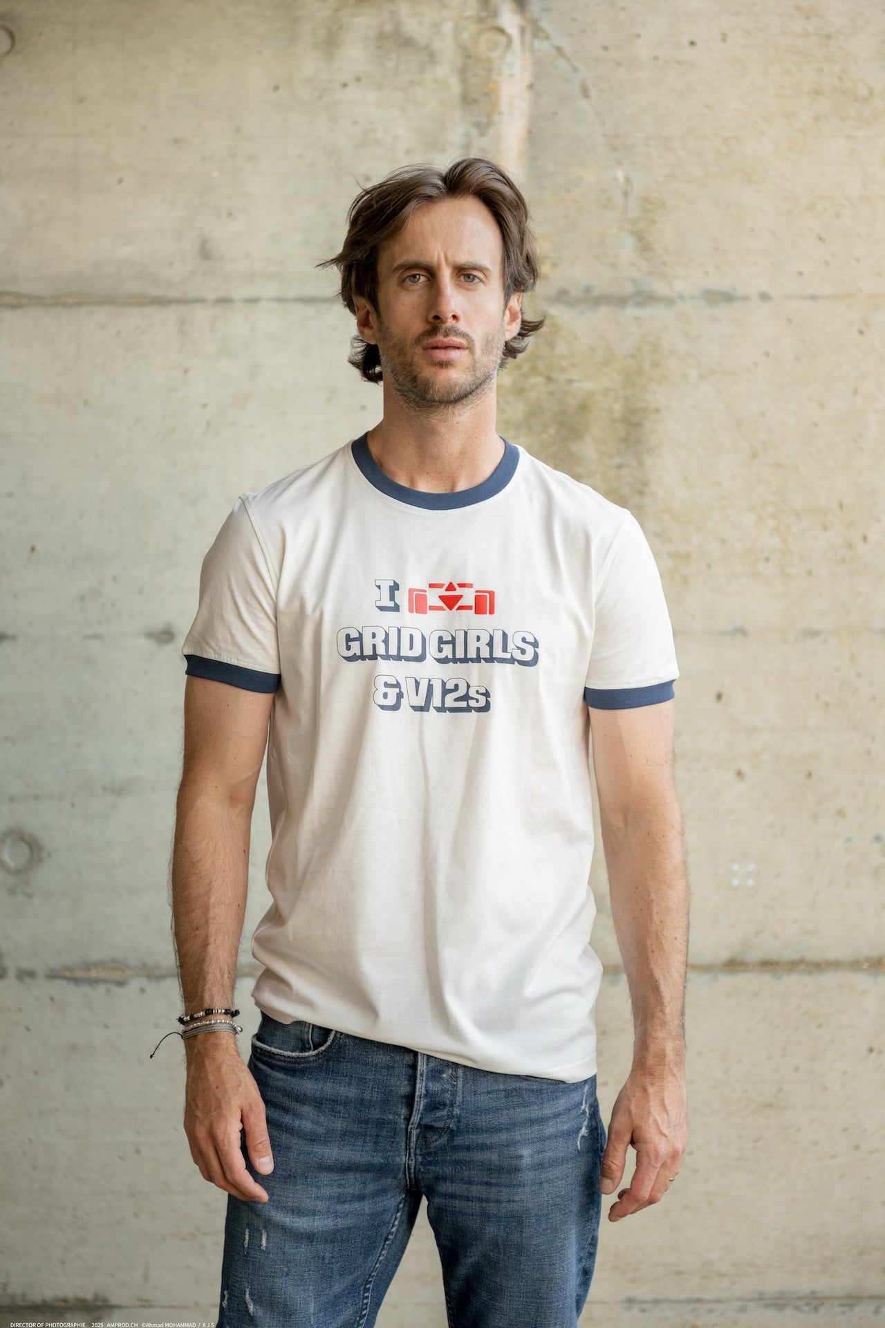 Vintage Motorsport-Inspired T-Shirt - 8JS