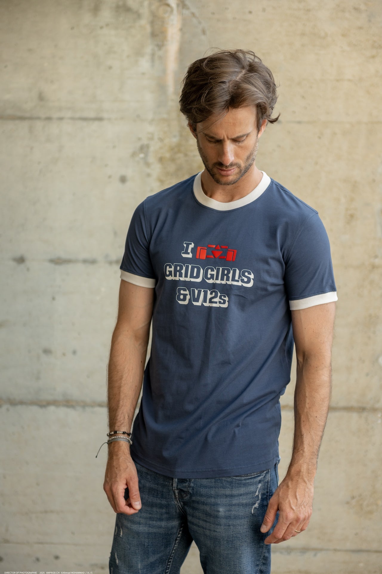 Vintage Motorsport-Inspired T-Shirt - 8JS