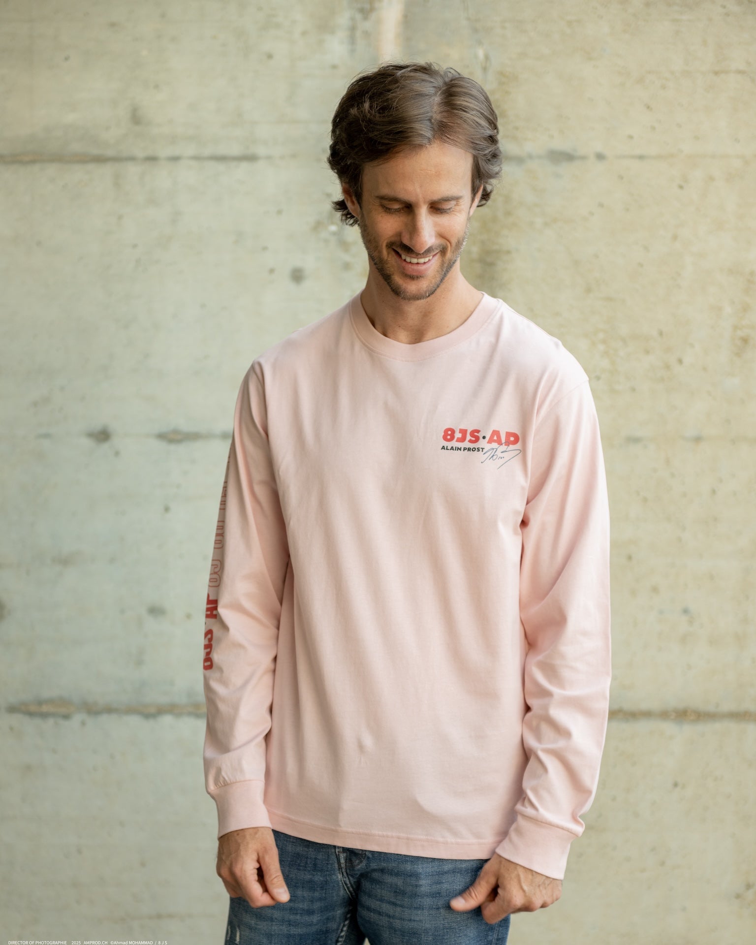 Men’s Premium Long Sleeve T-Shirt – Vintage F1 Tribute to Alain Prost - 8JS