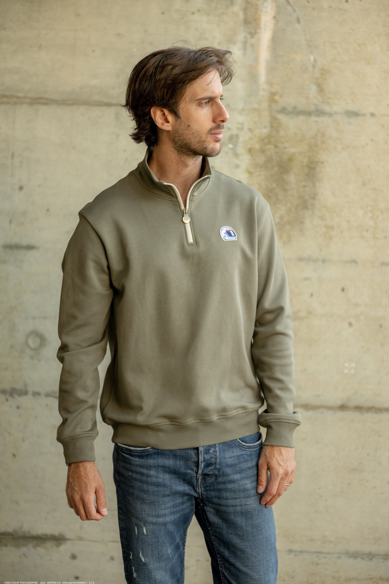 24karats × TJBB Half Zip Sweat Weekend Half Zip Sweatshirt | Only $ 89 | Organic Basics