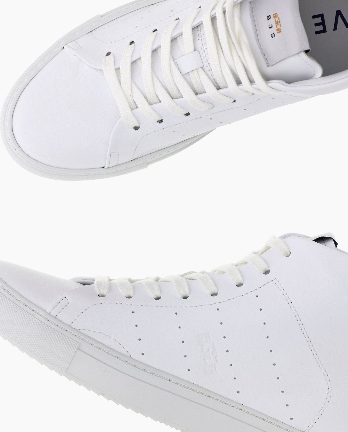 Leather high-top Racing Sneakers - 8JS