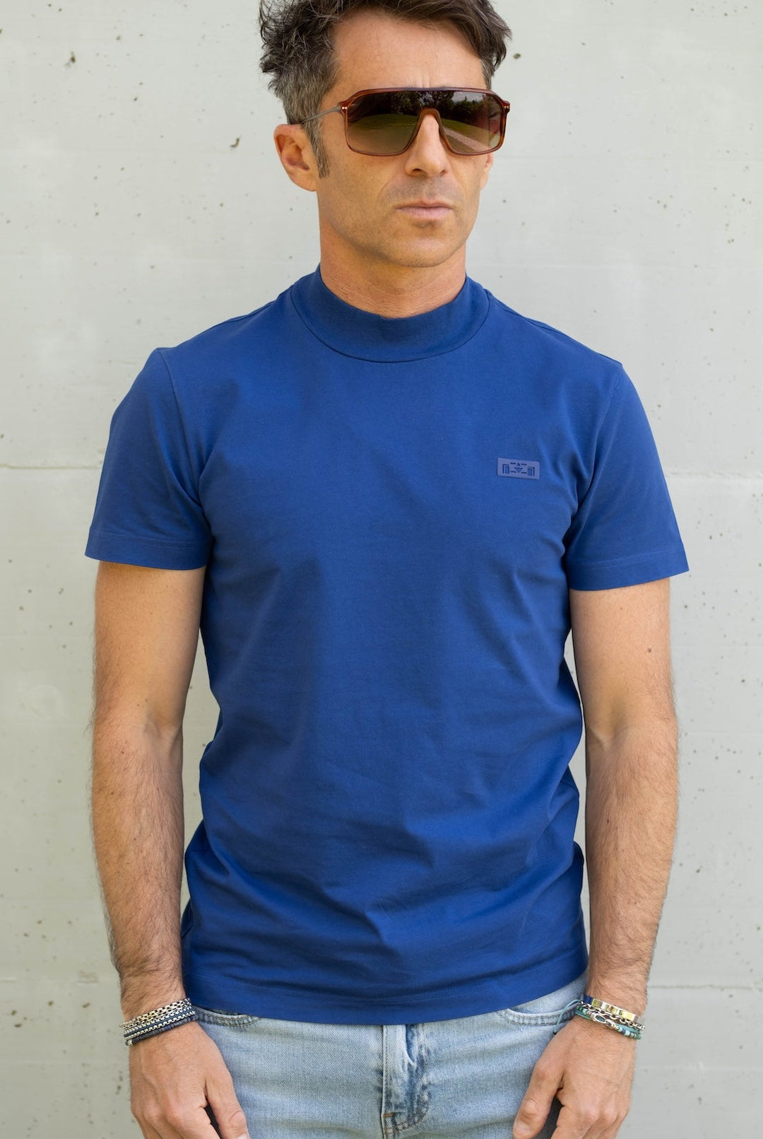 Mock Neck T-shirt - 8JS