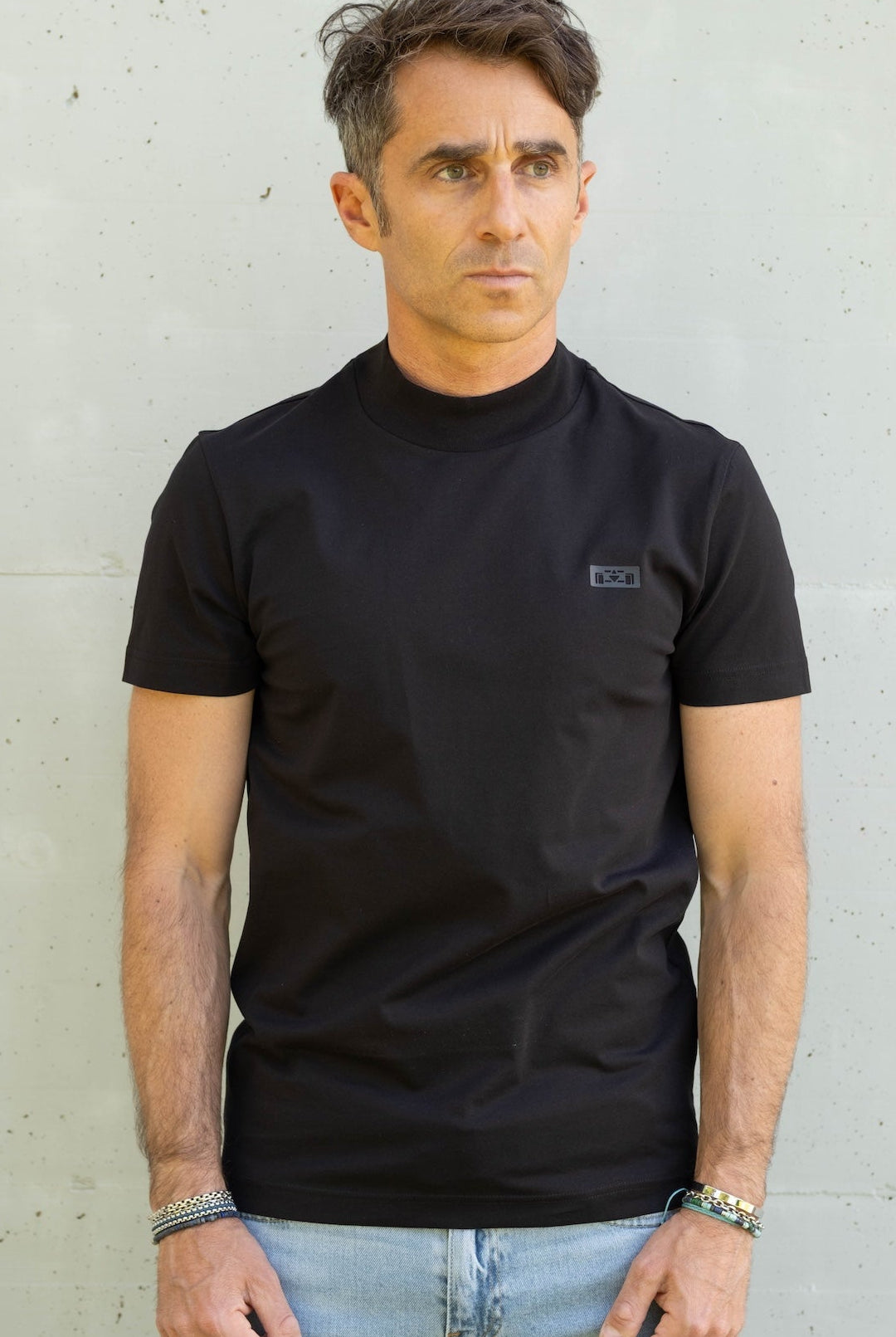 Mock Neck T-shirt - 8JS