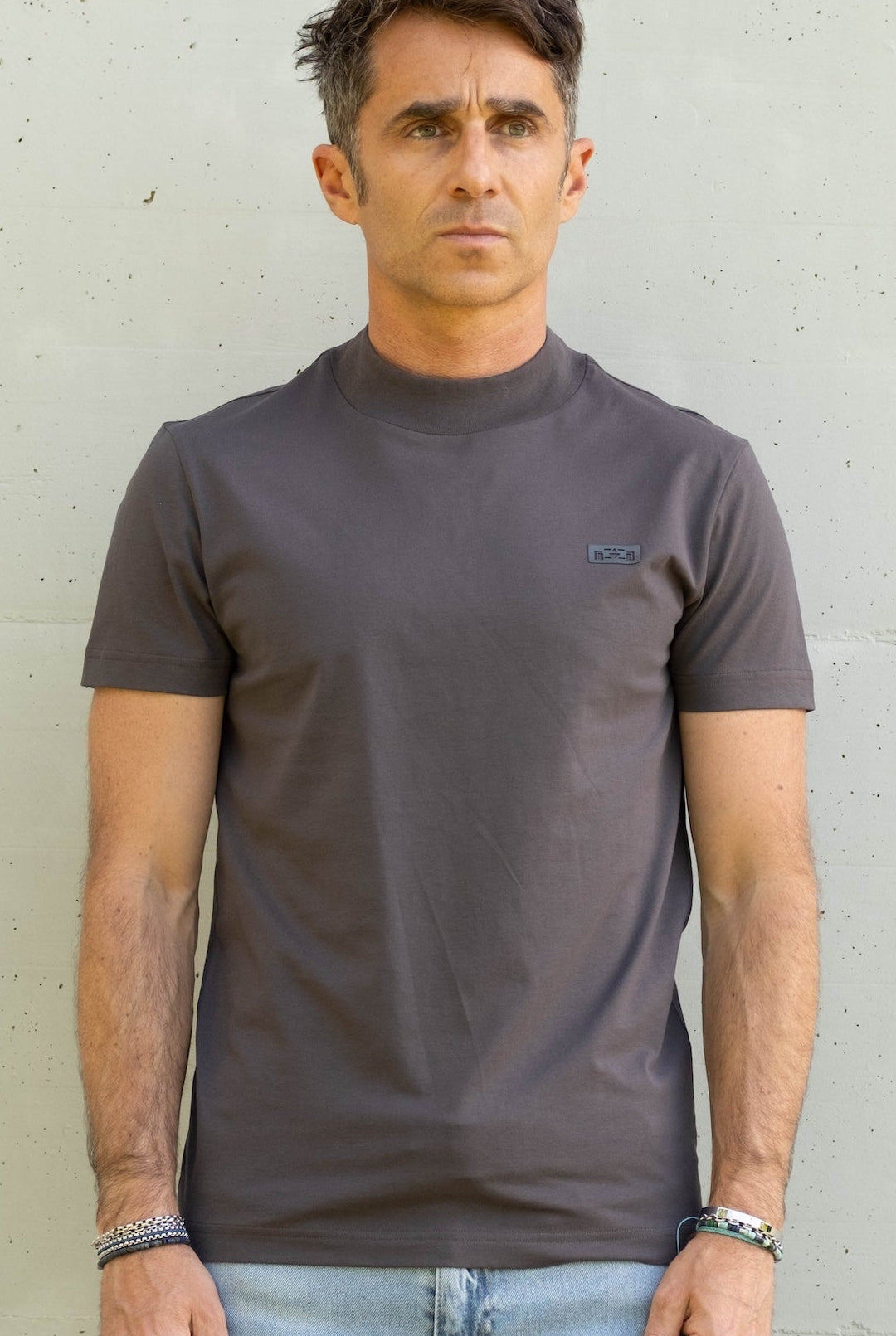 Mock Neck T-shirt - 8JS