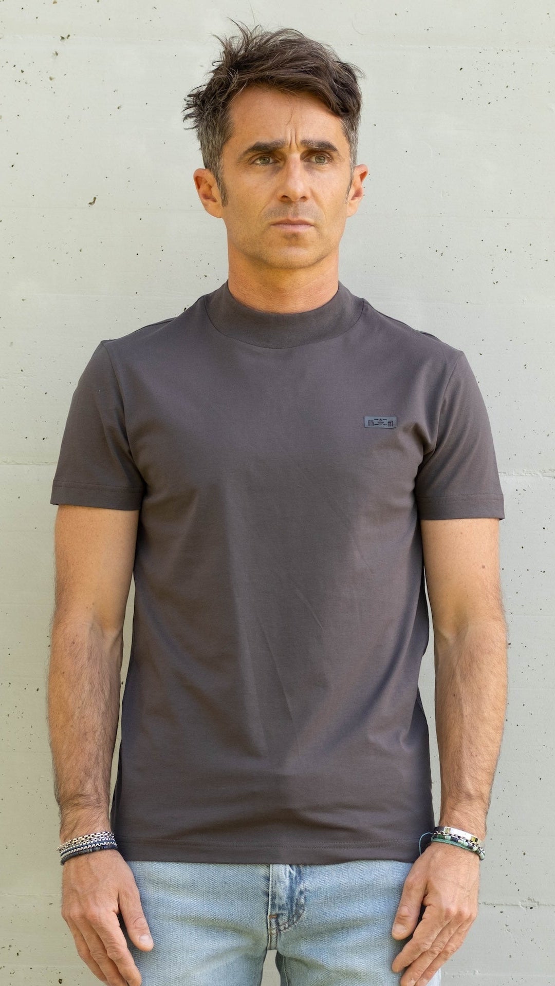 Mock Neck T-shirt - 8JS