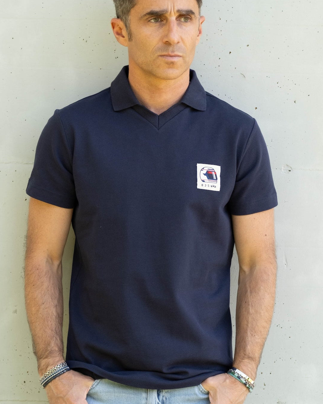 8JS Helmet Label Vintage T-Shirt - 8JS