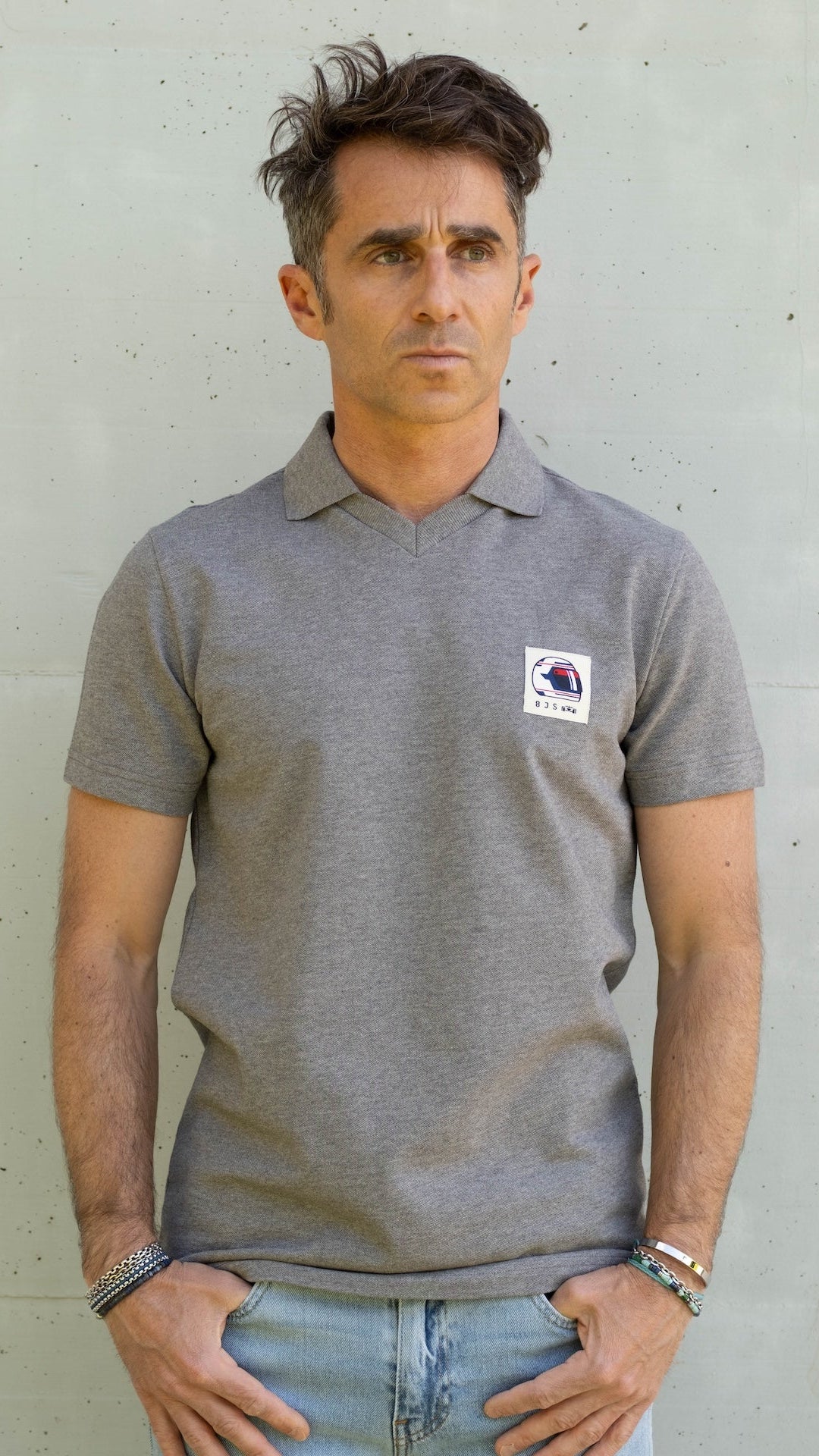 8JS Helmet Label Vintage T-Shirt - 8JS