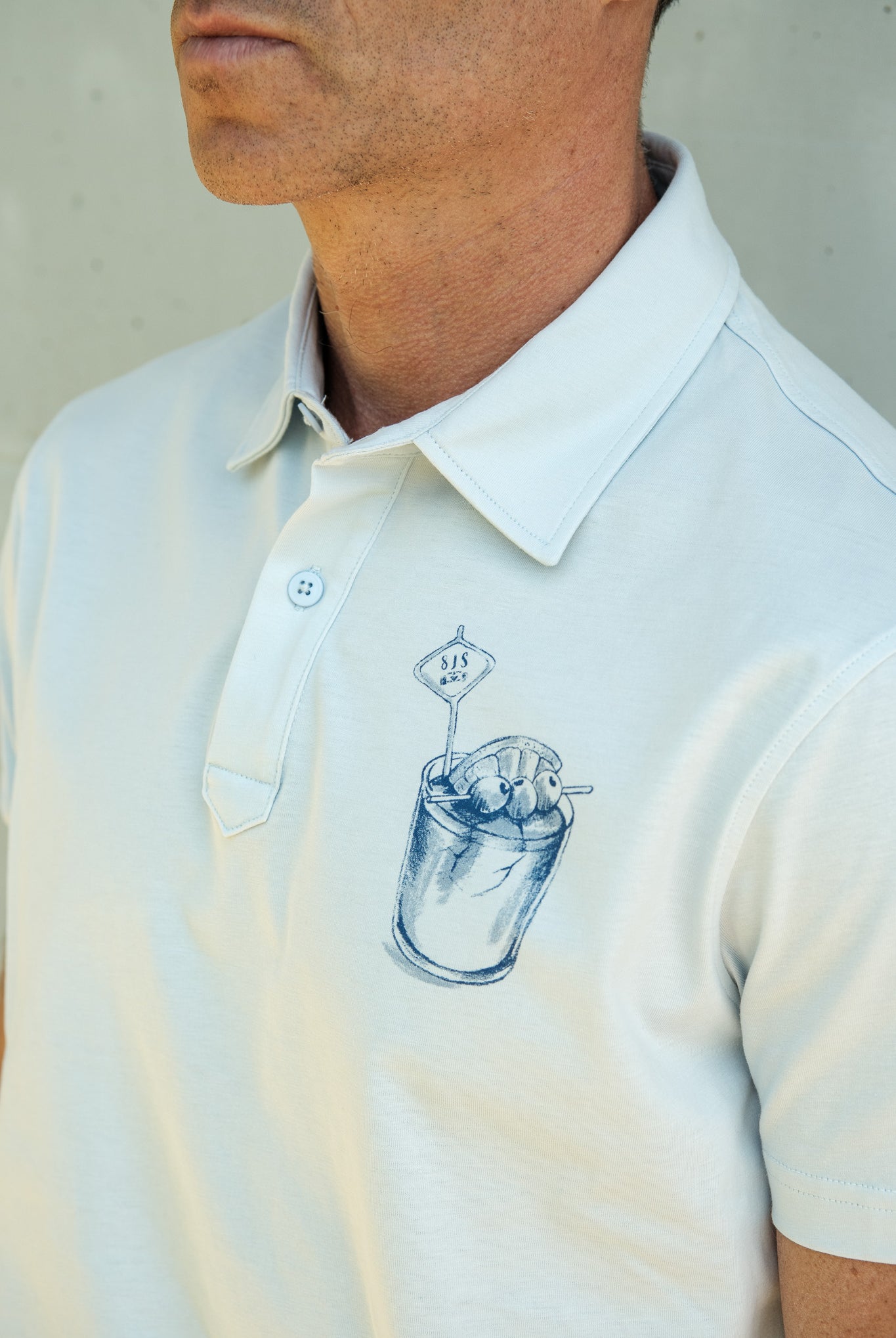 8JS Jersey Polo Como Print - 8JS