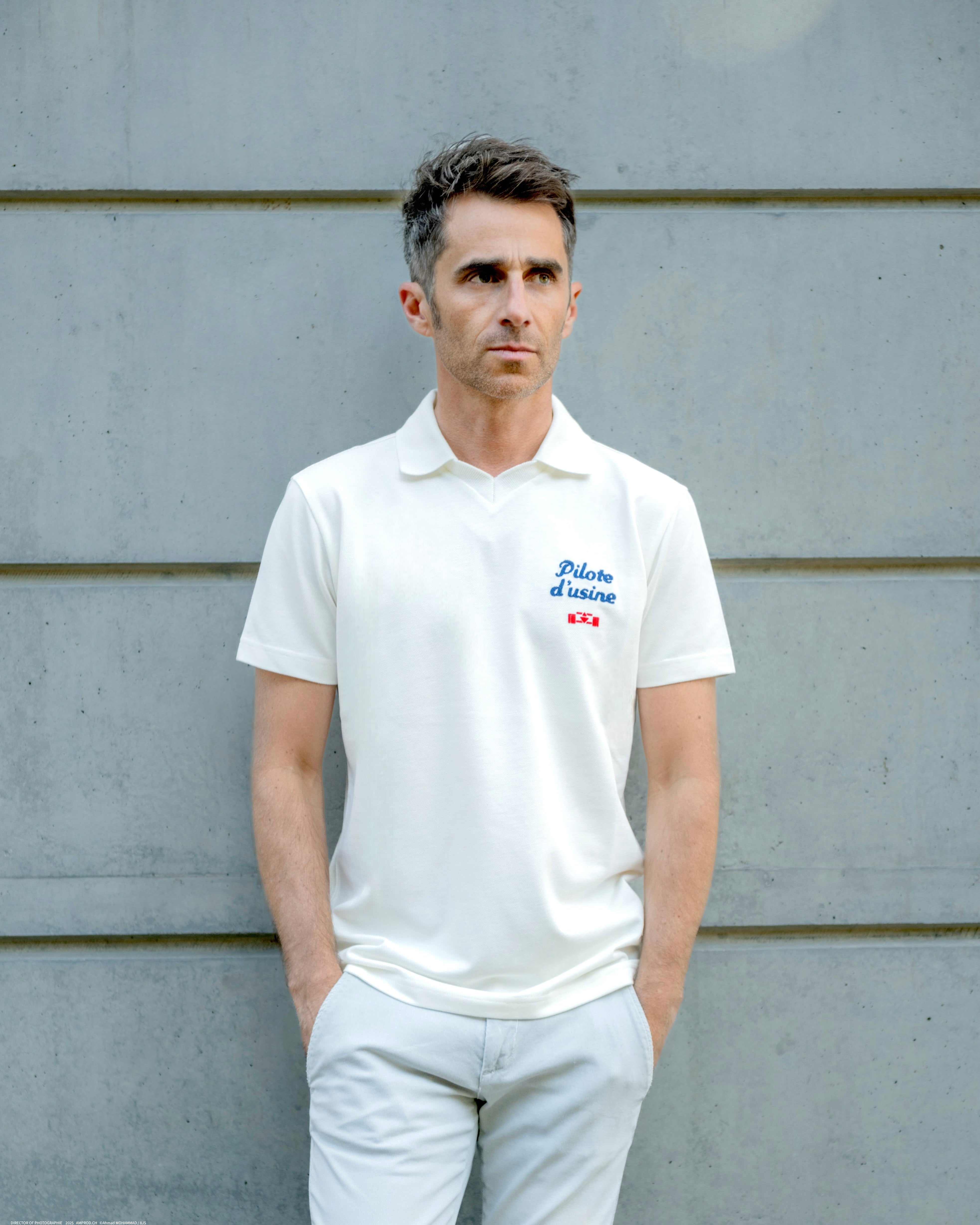 Pilote d'usine vintage t-shirt - 8JS