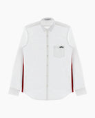 White Oxford Racing Stripes Tape Shirt - 8JS