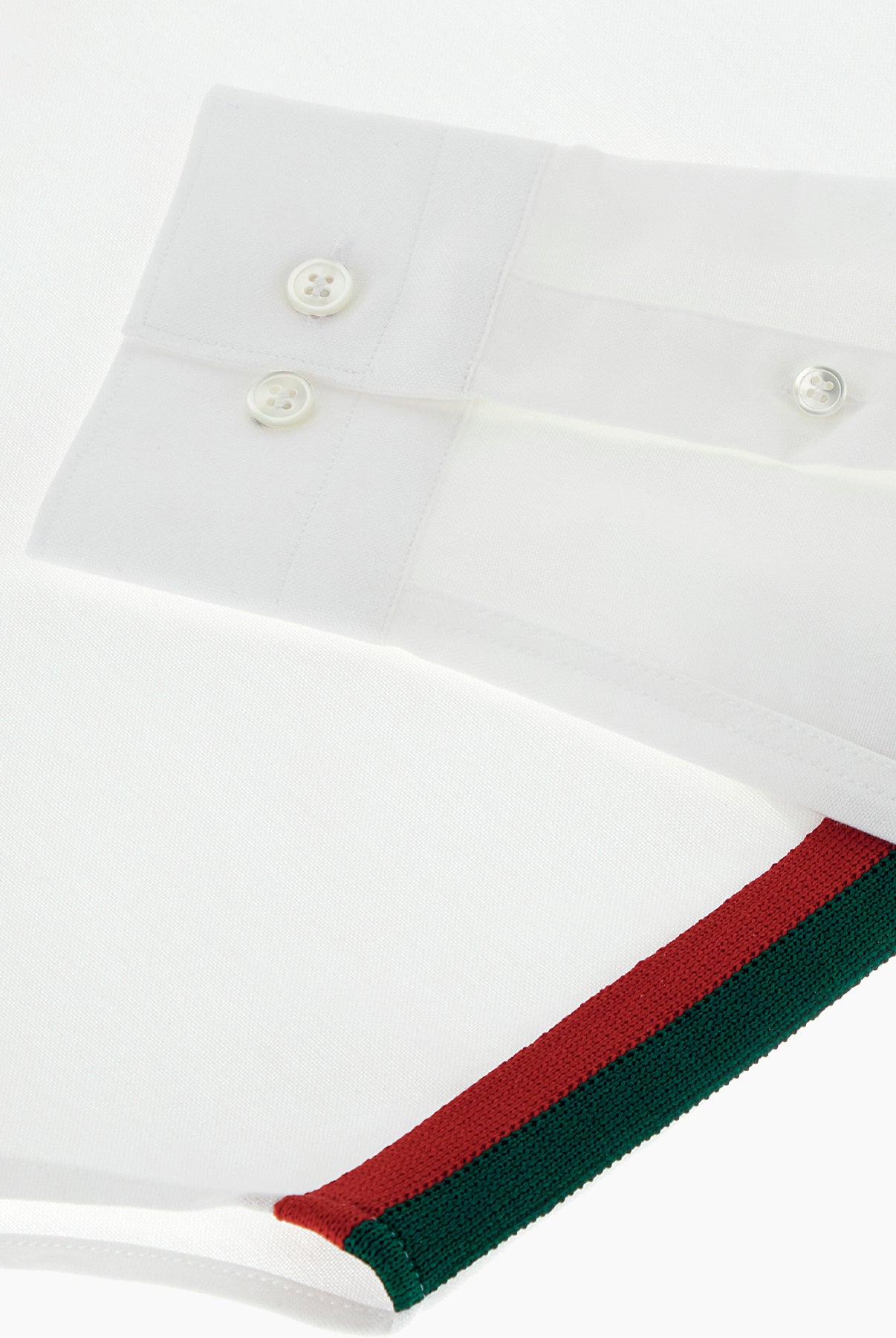 White Oxford Racing Stripes Tape Shirt - 8JS