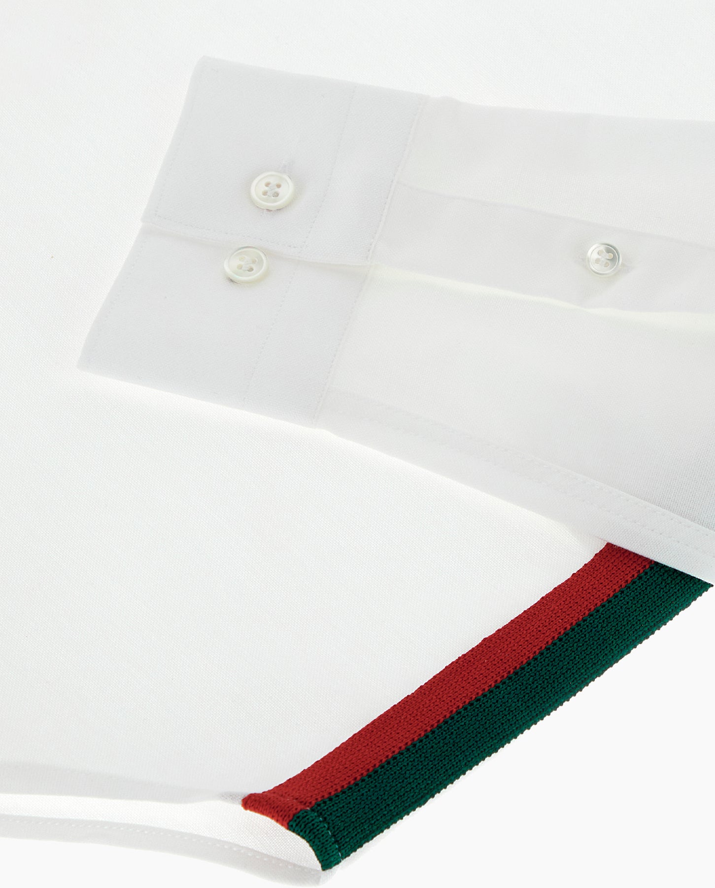 White Oxford Racing Stripes Tape Shirt - 8JS