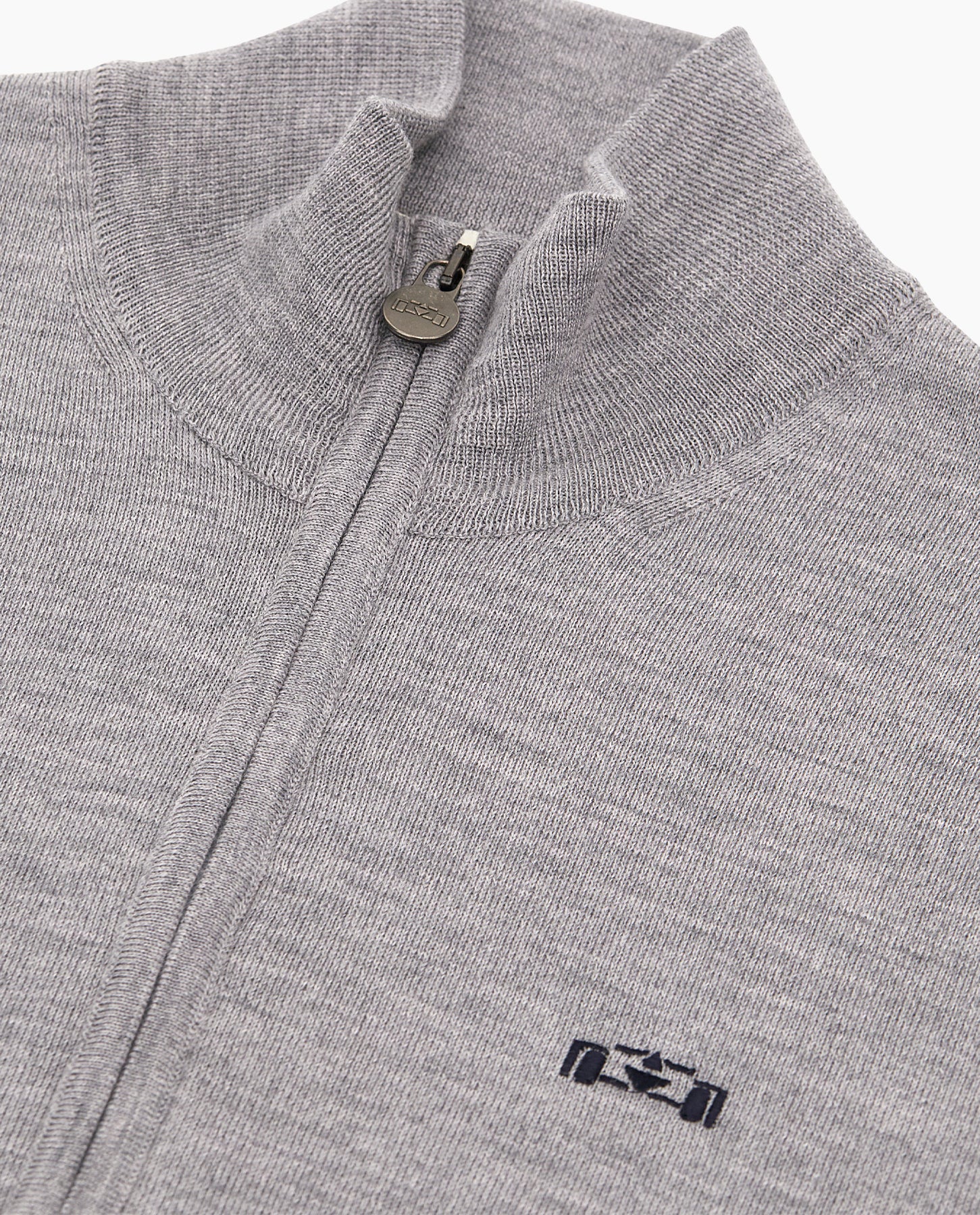 8JS Basic Merino Zip up Knit - 8JS