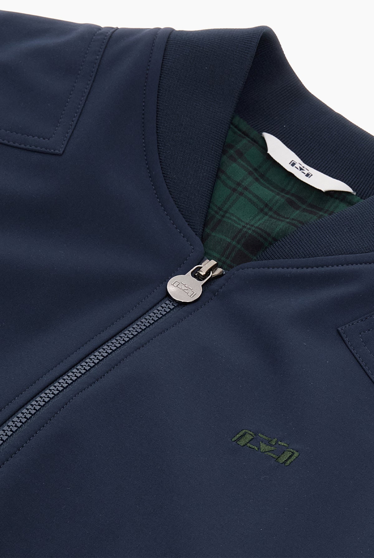 Insulated Tartan Patchwork Bomber - 8JS