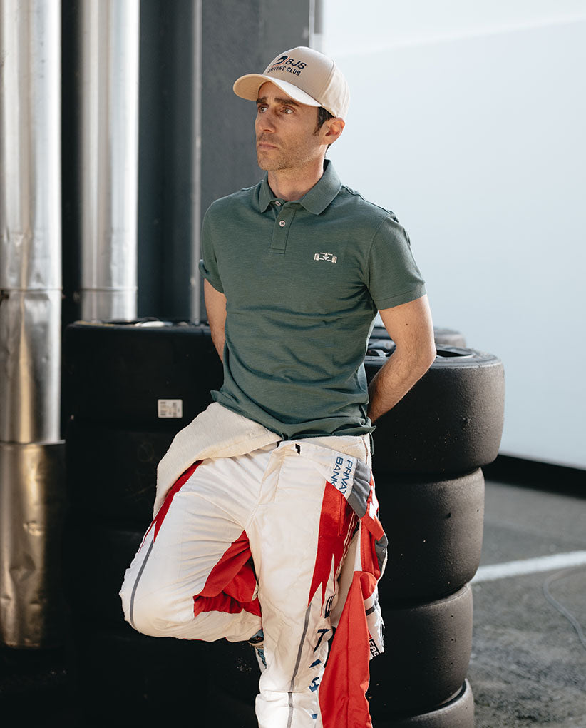 Cotton Piqué Racecar Polo - 8JS