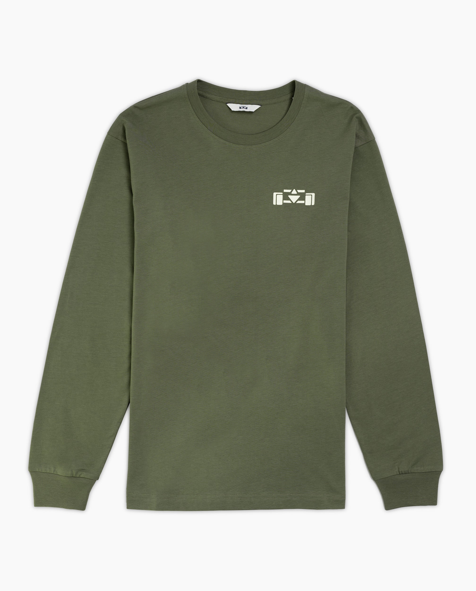 8JS | Grand Prix Long Sleeve T-Shirt - Dusty Olive