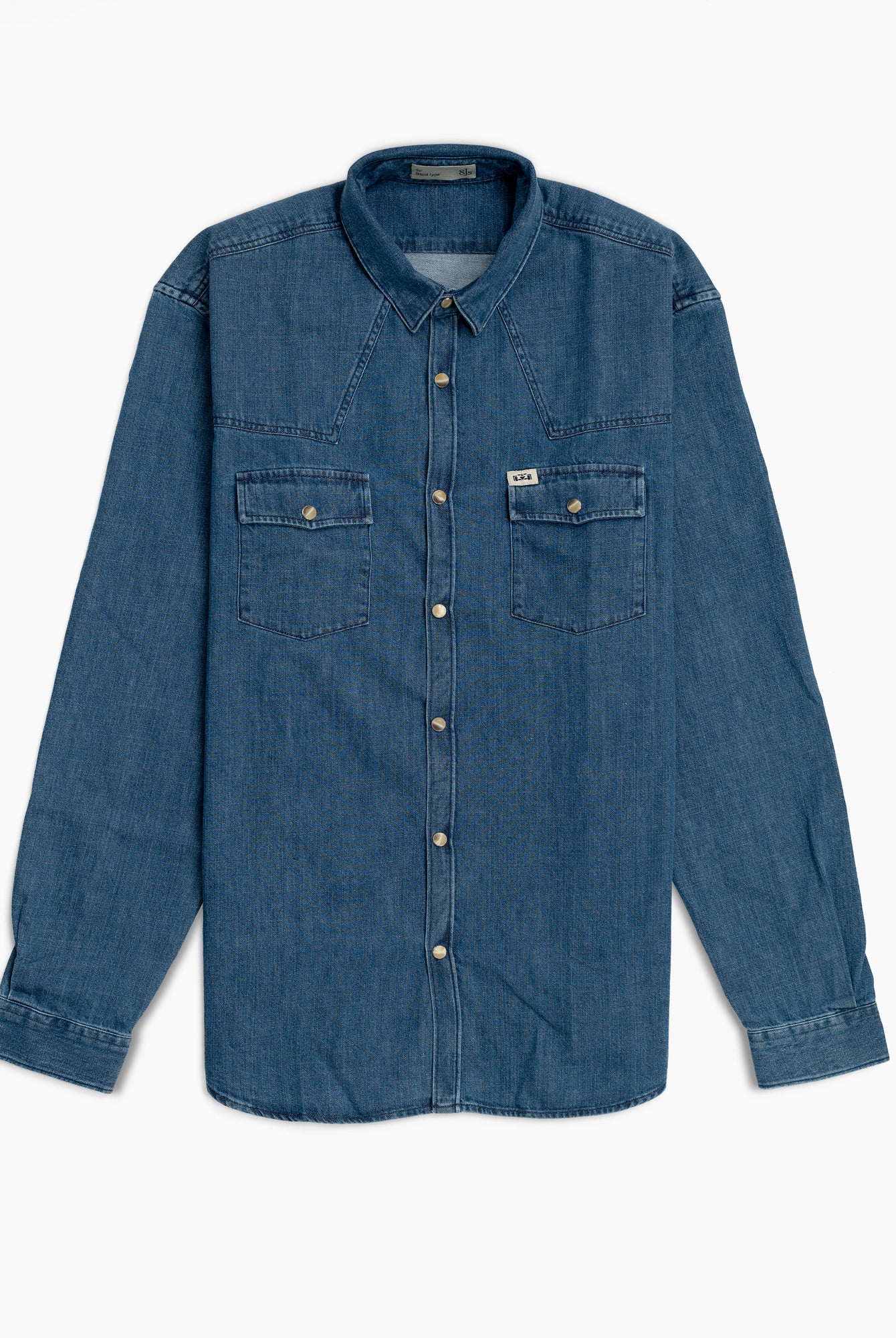 Dark Wash Denim Shirt - 8JS