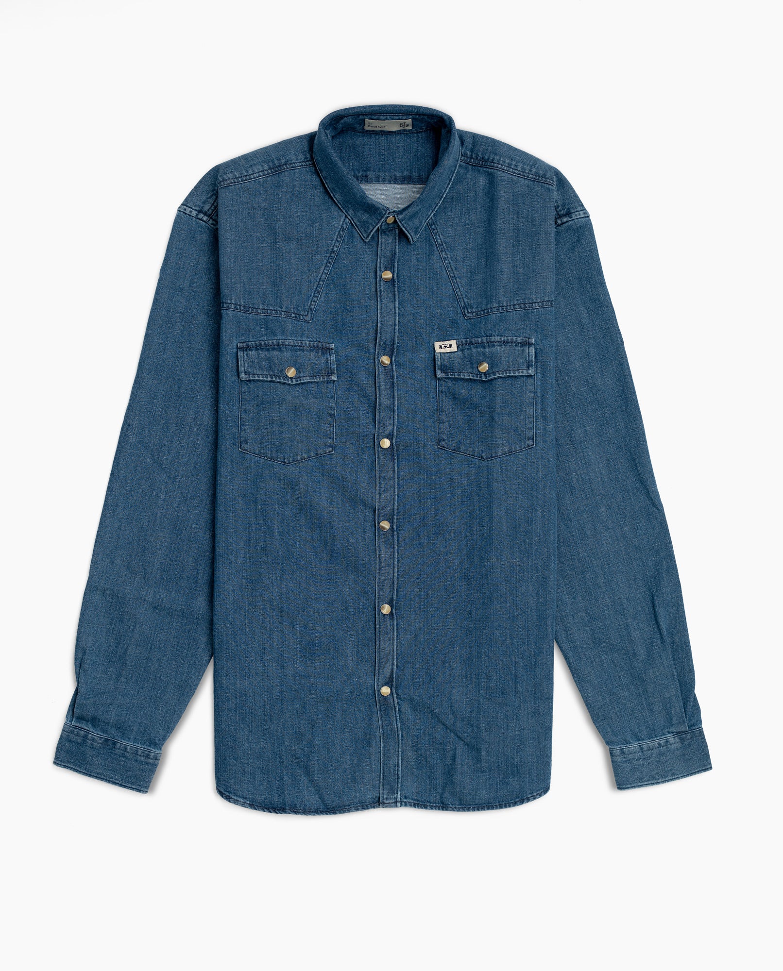 Dark Wash Denim Shirt - 8JS