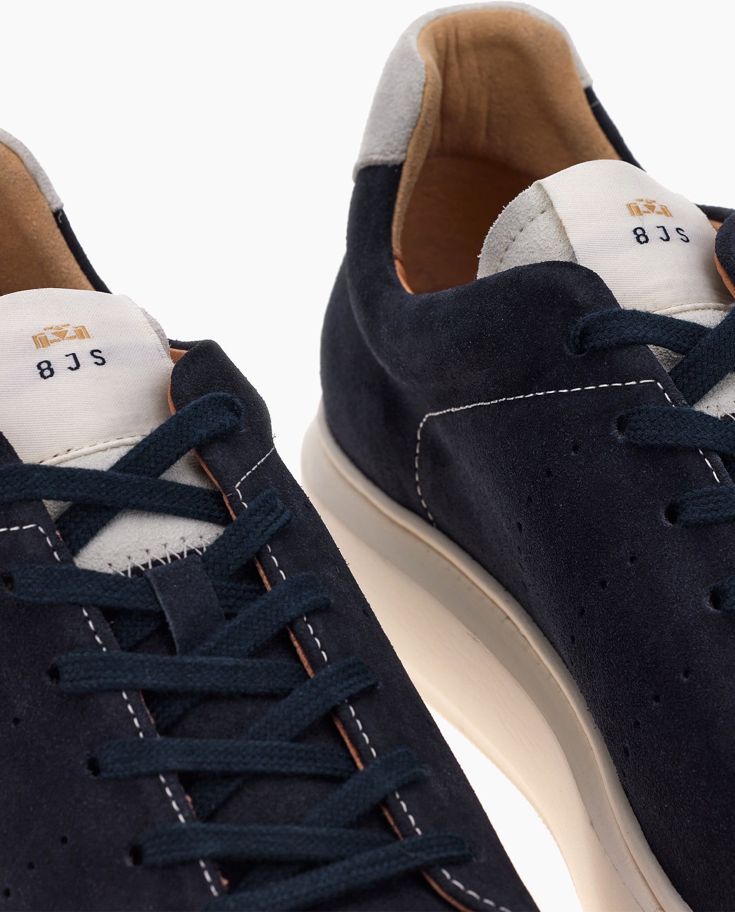 Navy Evolo Suede Racing Sneakers - 8JS