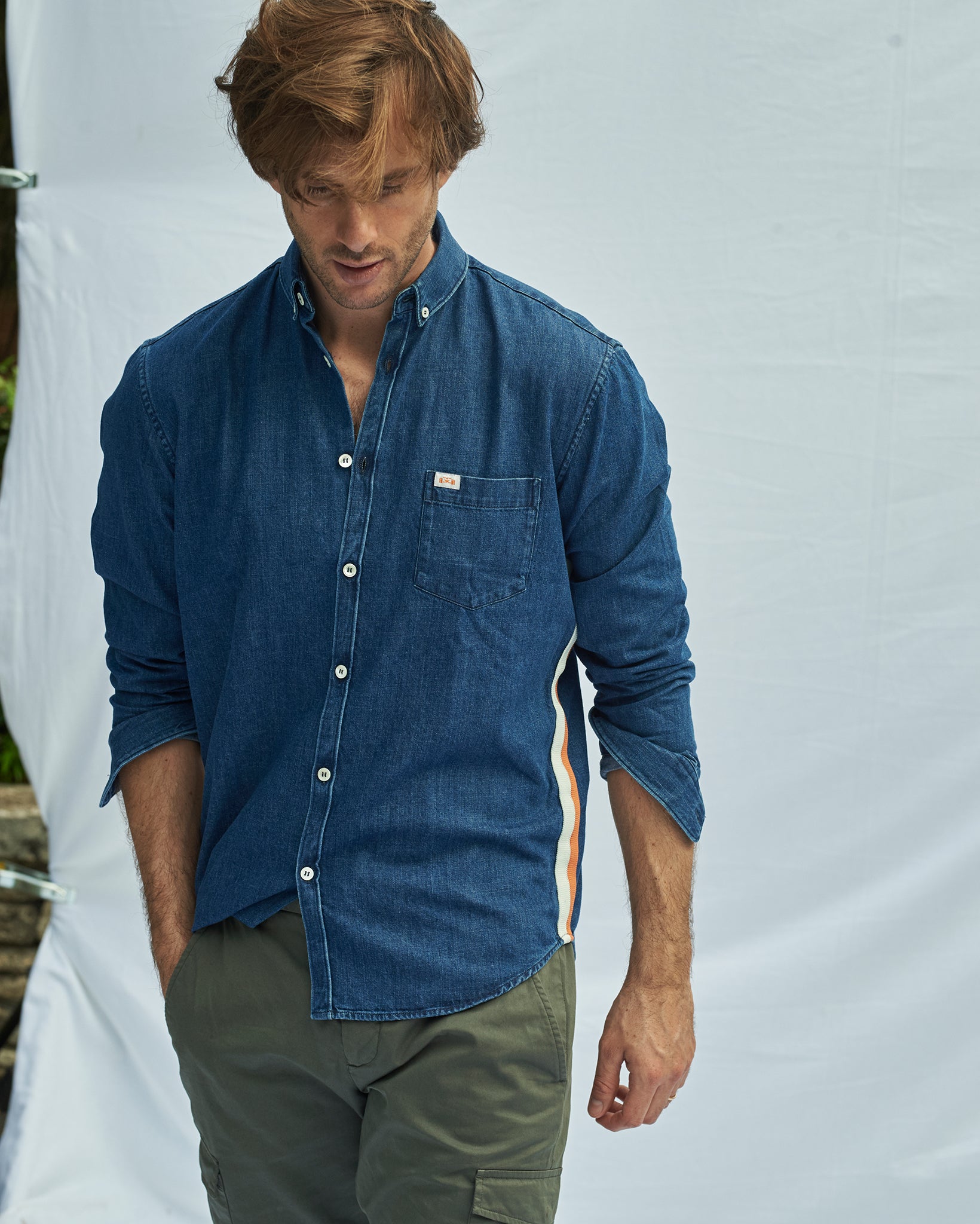 Dark wash Denim Shirt - 8JS