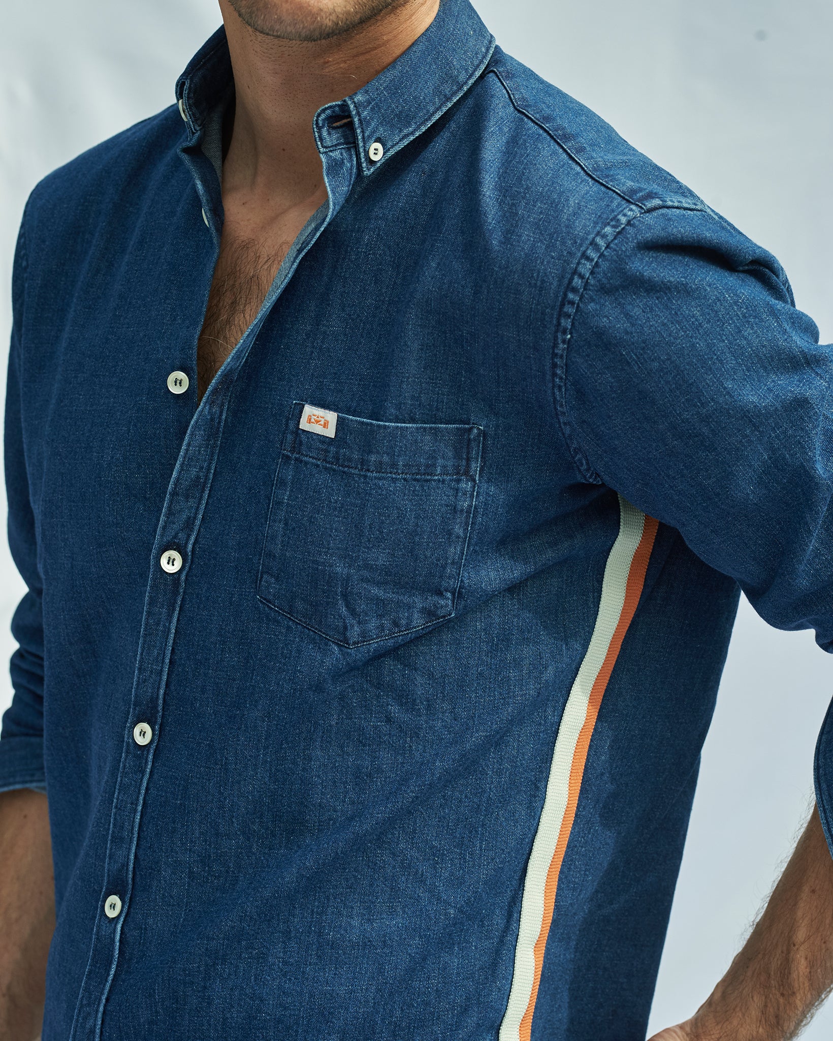 Dark wash Denim Shirt - 8JS