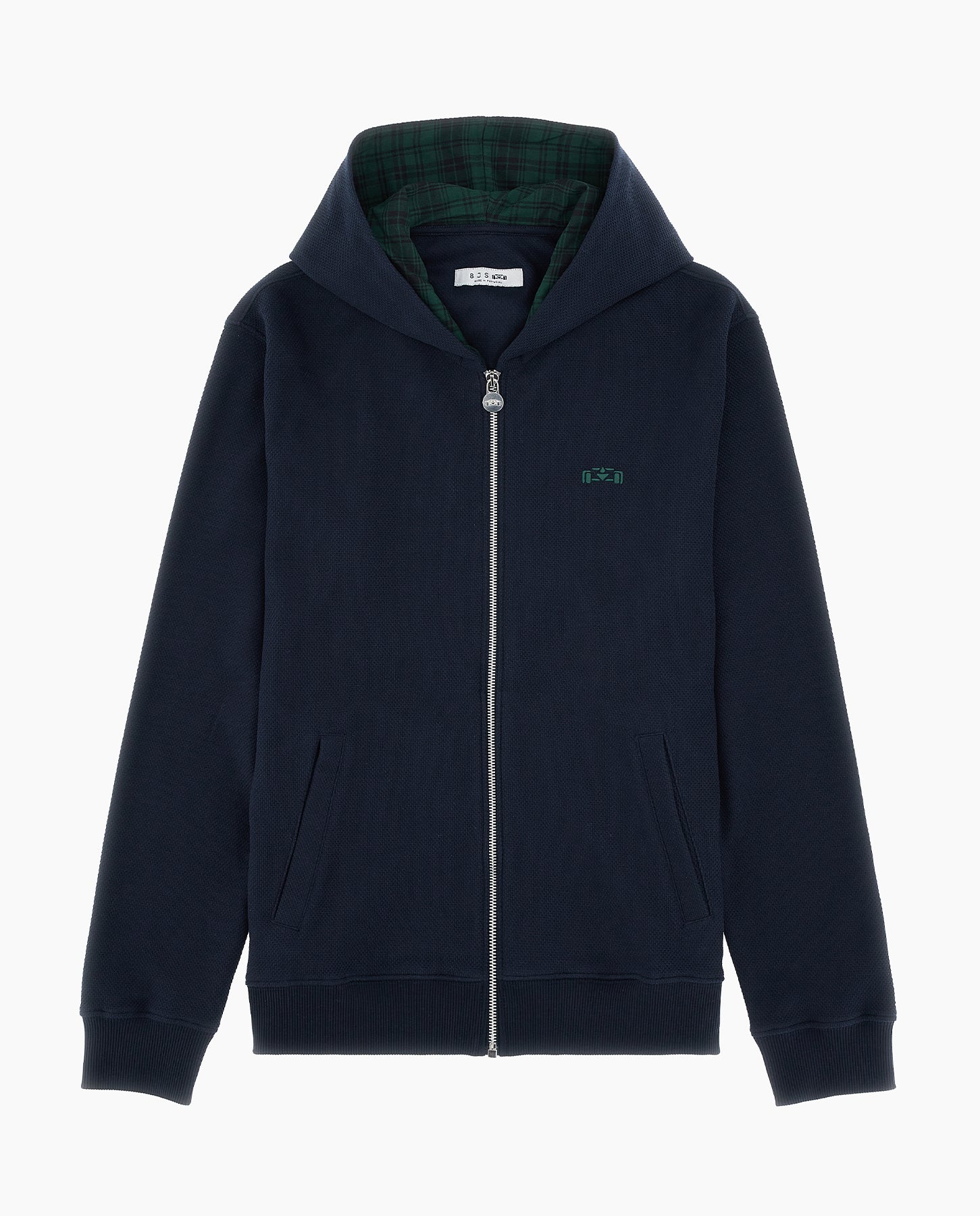 Heavy Piqué Racecar Track Hoodie - 8JS