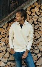 Herringbone Racecar Zip Polo - 8JS