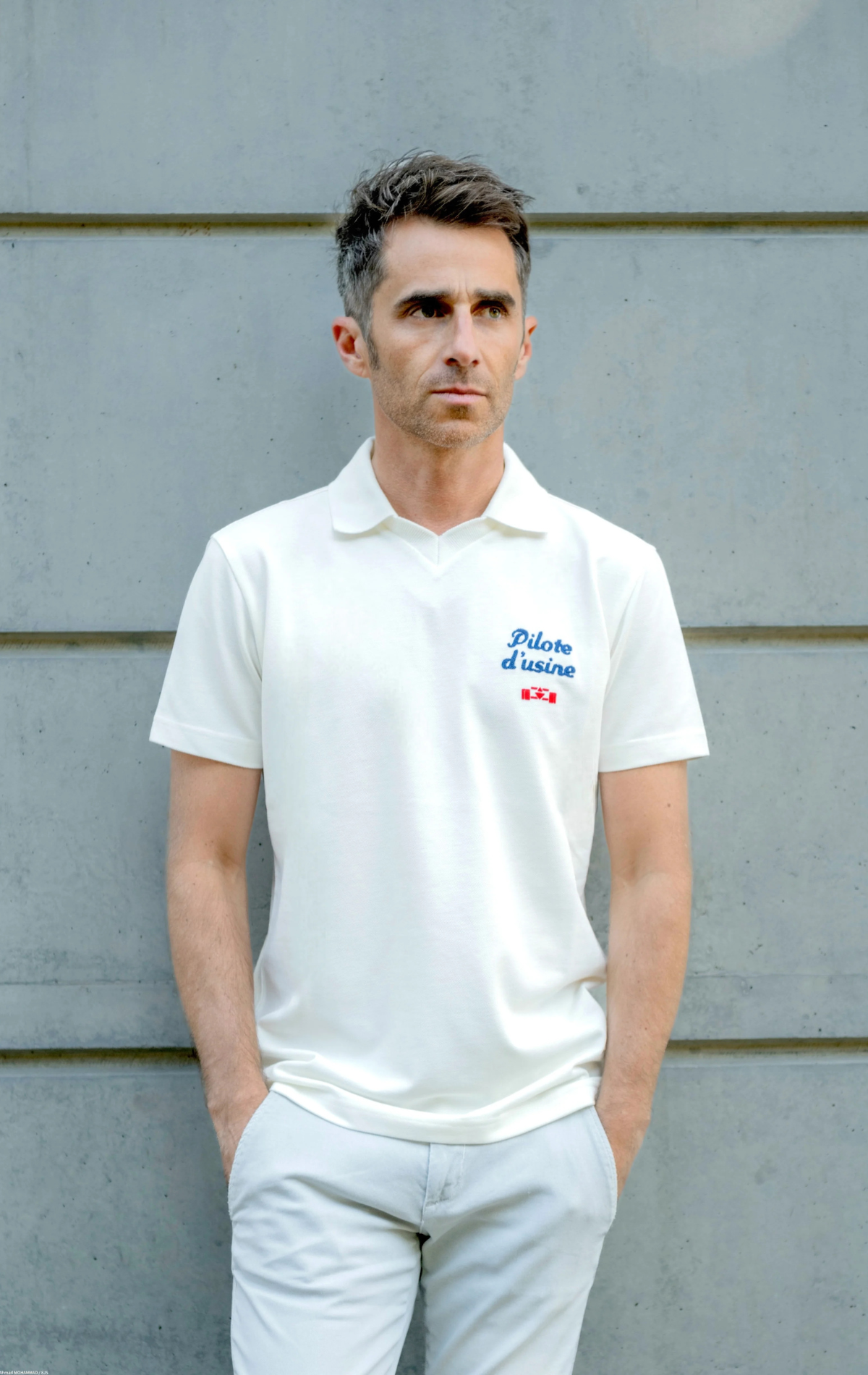 Pilote d'usine vintage t-shirt - 8JS