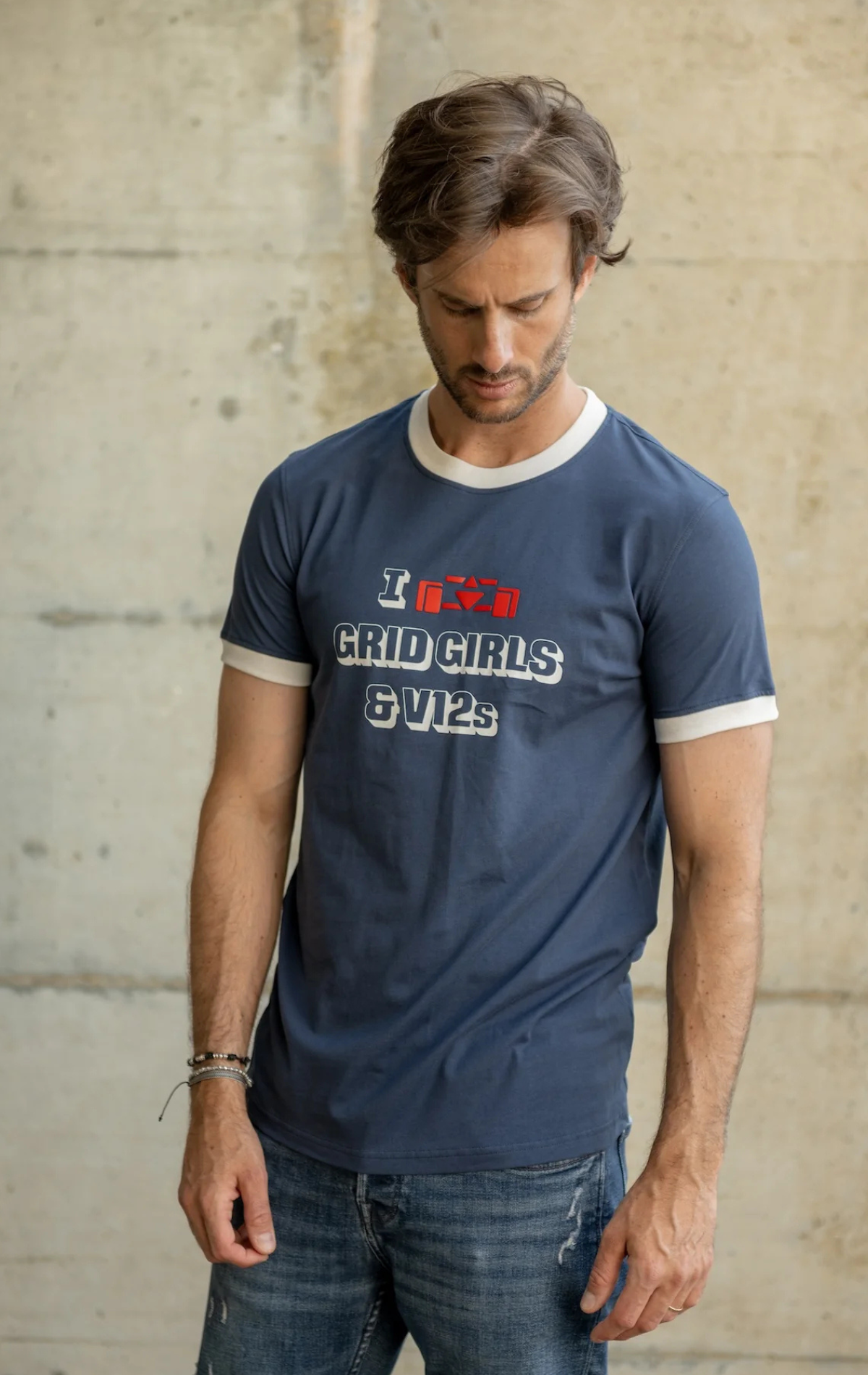 Vintage Motorsport-Inspired T-Shirt - 8JS