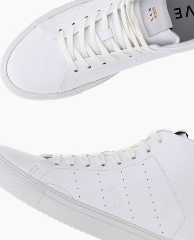 Leather high-top Racing Sneakers