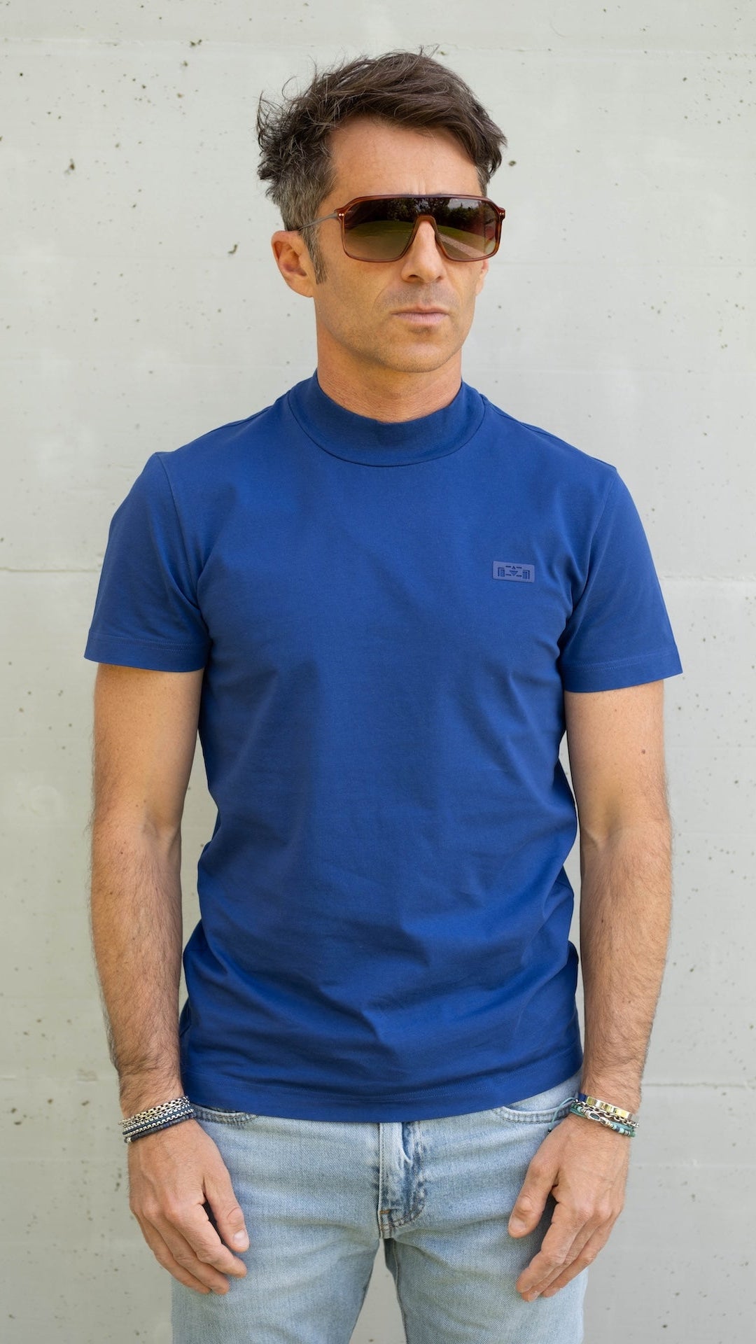 Mock Neck T-shirt - 8JS