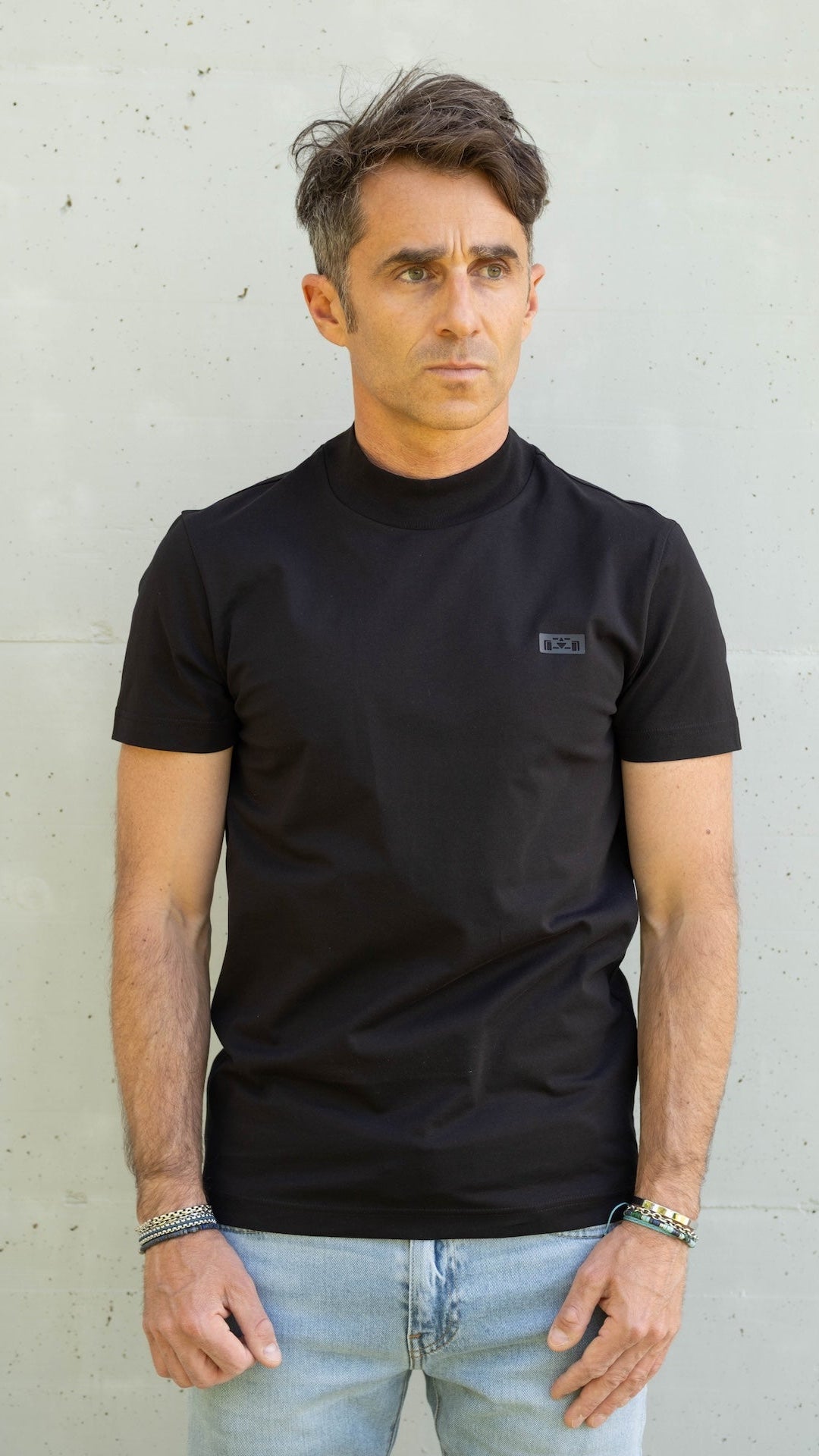 Mock Neck T-shirt - 8JS
