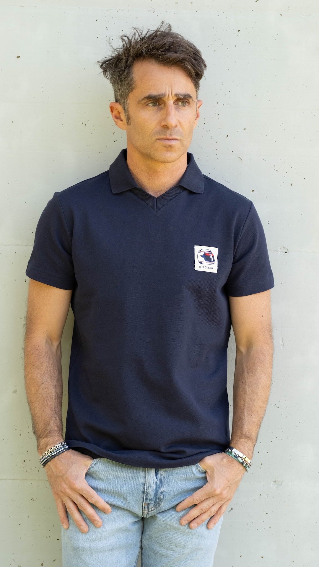 8JS Helmet Label Vintage T-Shirt - 8JS
