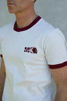 8JS Helmet flock print T-Shirt - 8JS
