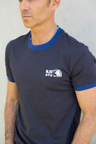 8JS Helmet flock print T-Shirt - 8JS