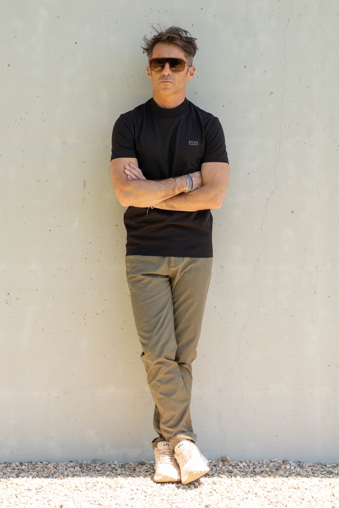 Mock Neck T-shirt - 8JS