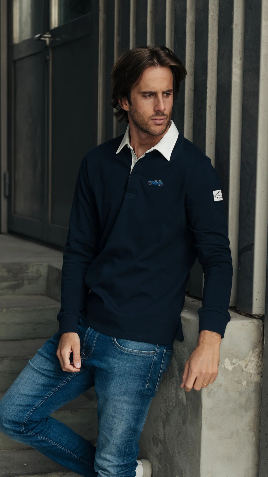 8JS August Long Sleeve Targa Polo - 8JS