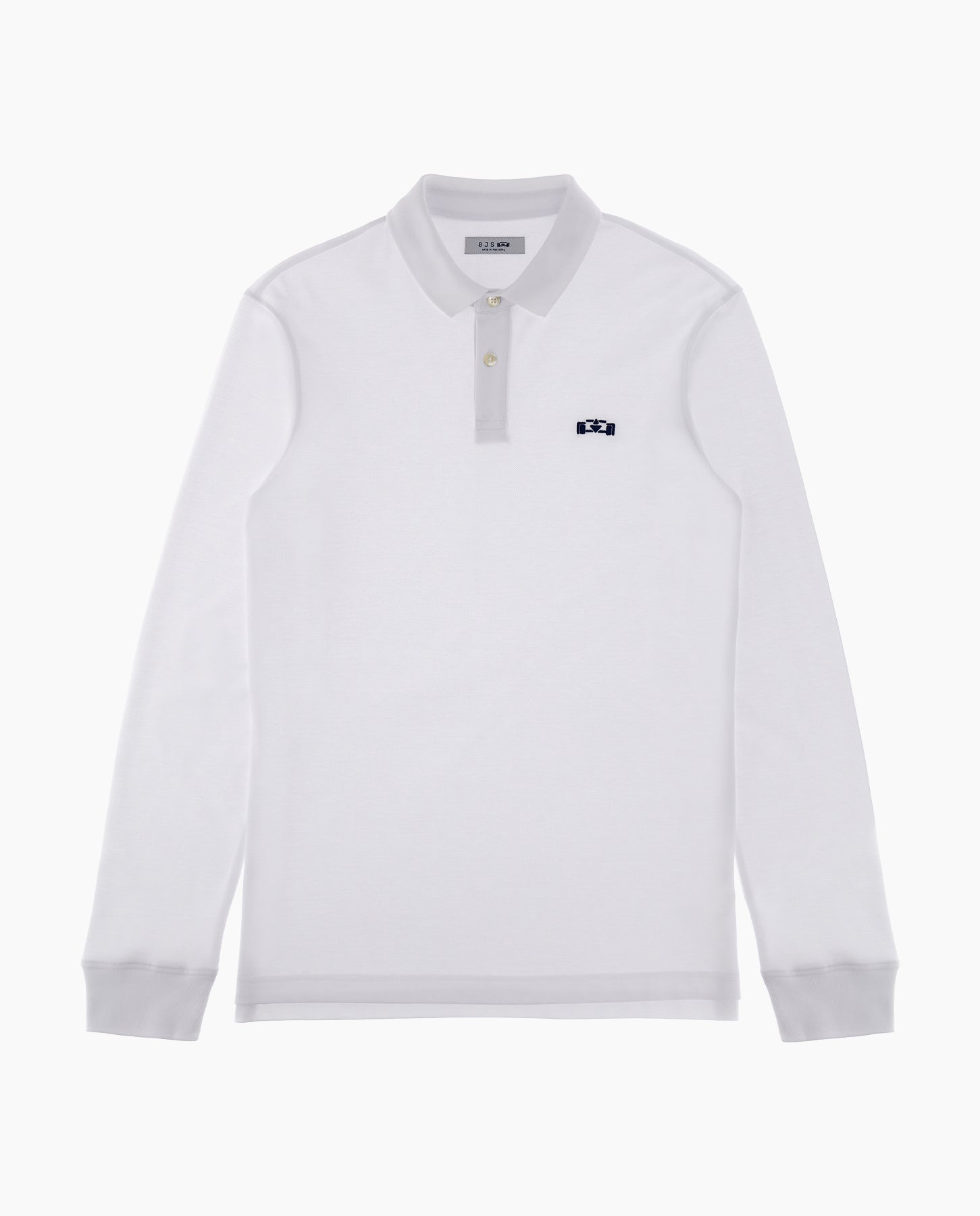 Basic Long-sleeve Racecar Polo - 8JS