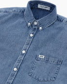 Light Washed Denim Racecar Shirt - 8JS