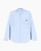 Light Blue Oxford Racing Stripes Tape Shirt - 8JS