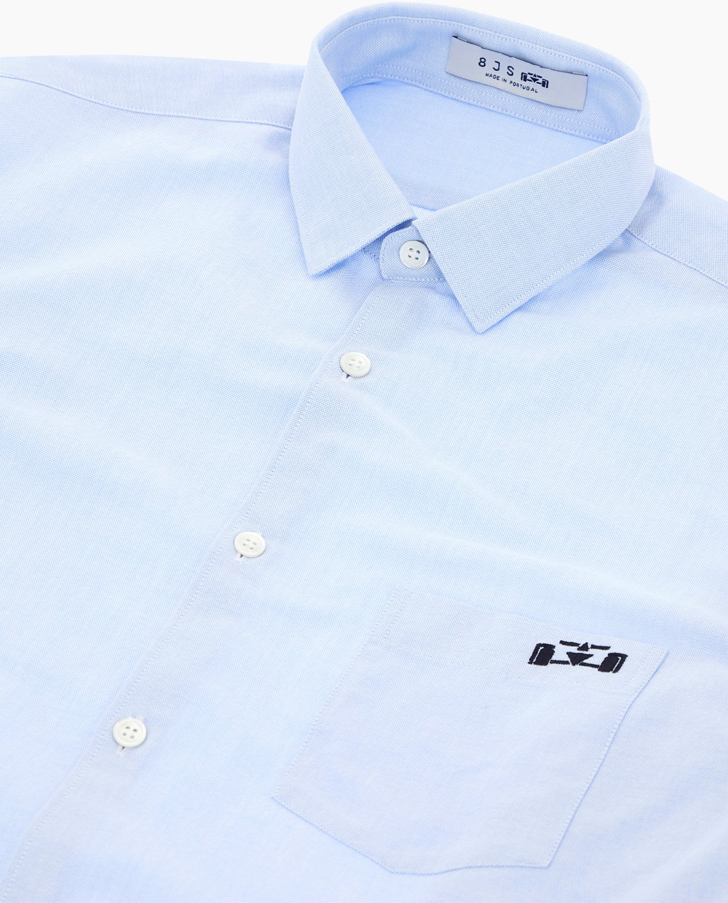 Light Blue Oxford Racing Stripes Tape Shirt - 8JS