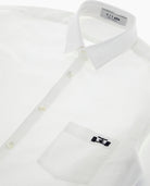 White Oxford Racing Stripes Tape Shirt - 8JS