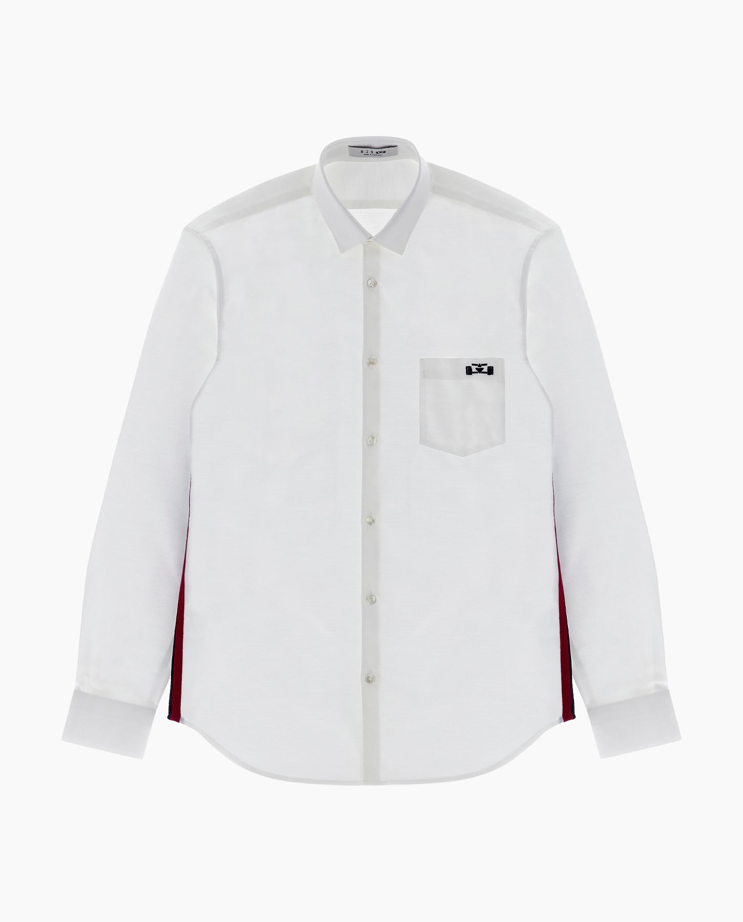 White Oxford Racing Stripes Tape Shirt - 8JS