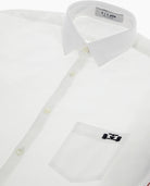 White Oxford Racing Stripes Tape Shirt - 8JS