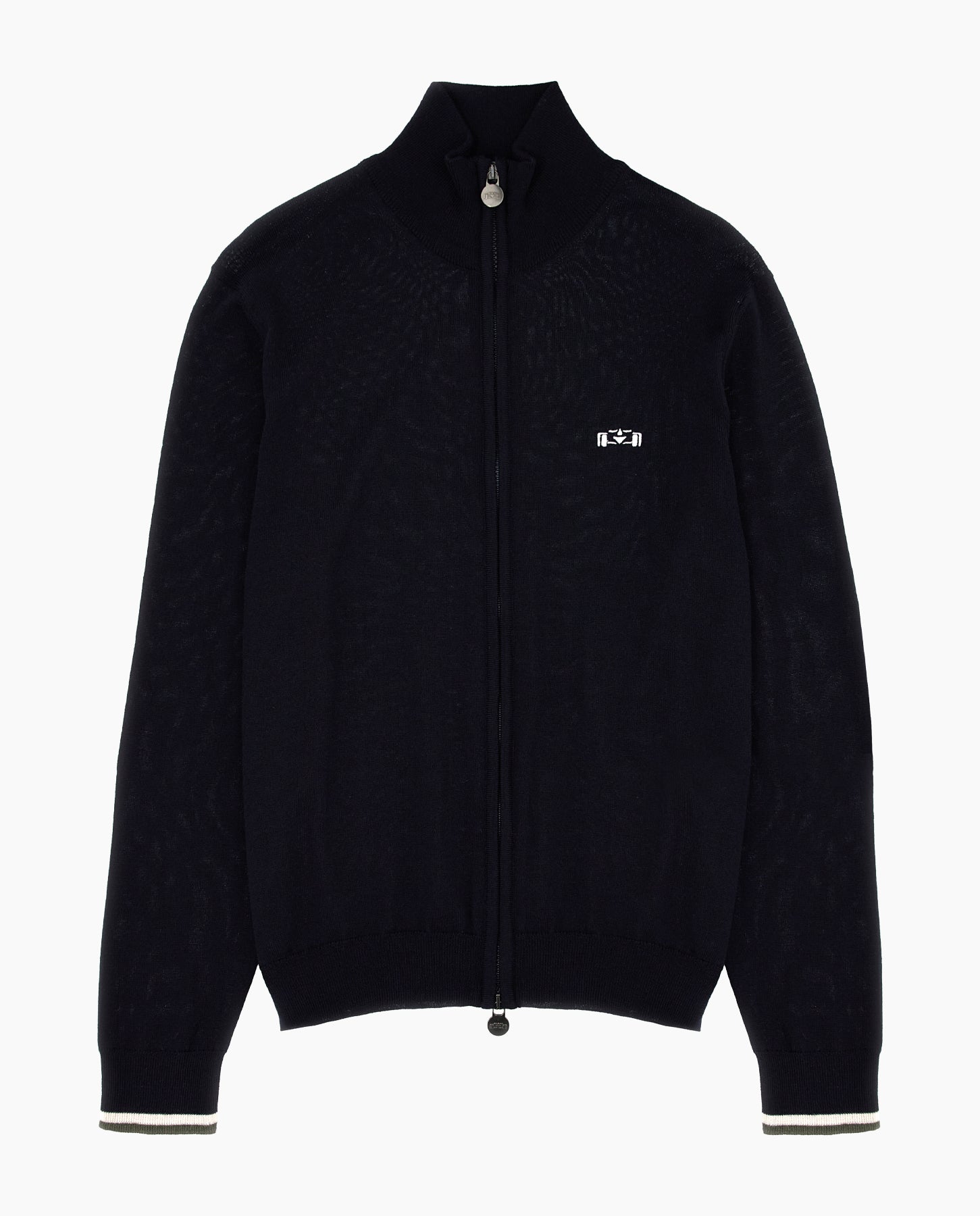 8JS Basic Merino Zip up Knit - 8JS