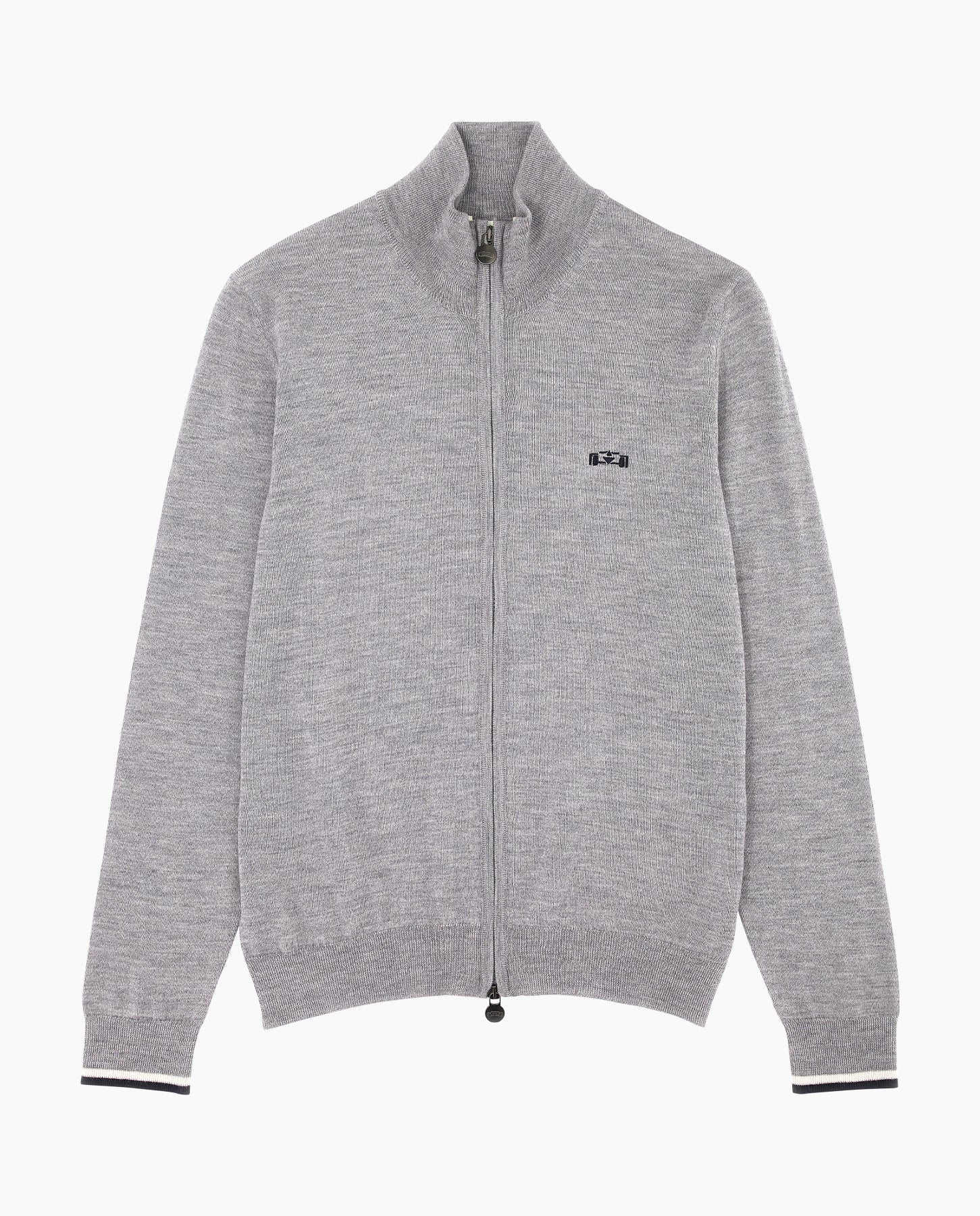 8JS Basic Merino Zip up Knit - 8JS