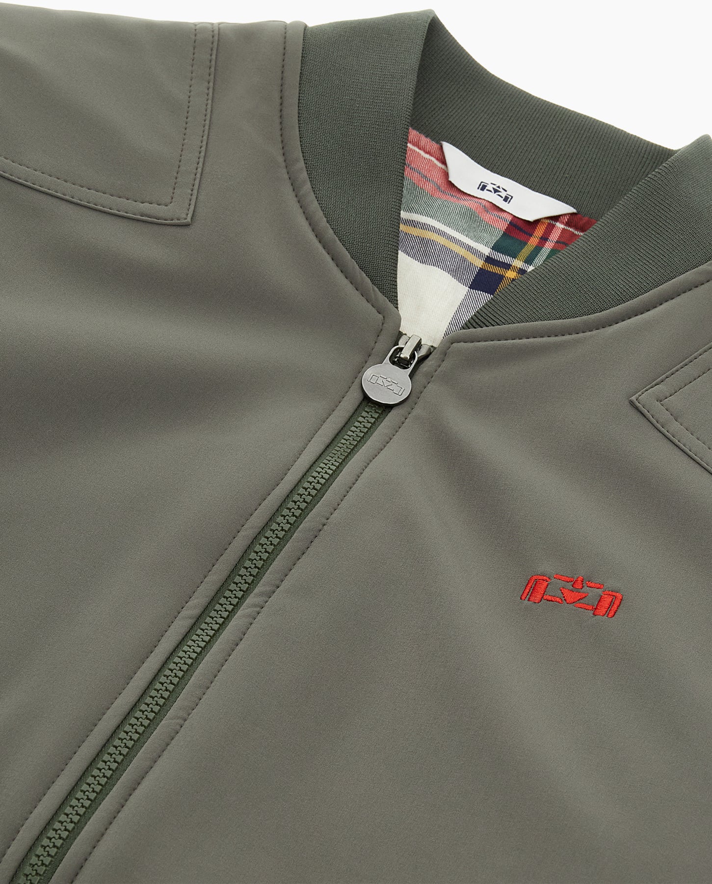 Insulated Tartan Patchwork Bomber - 8JS